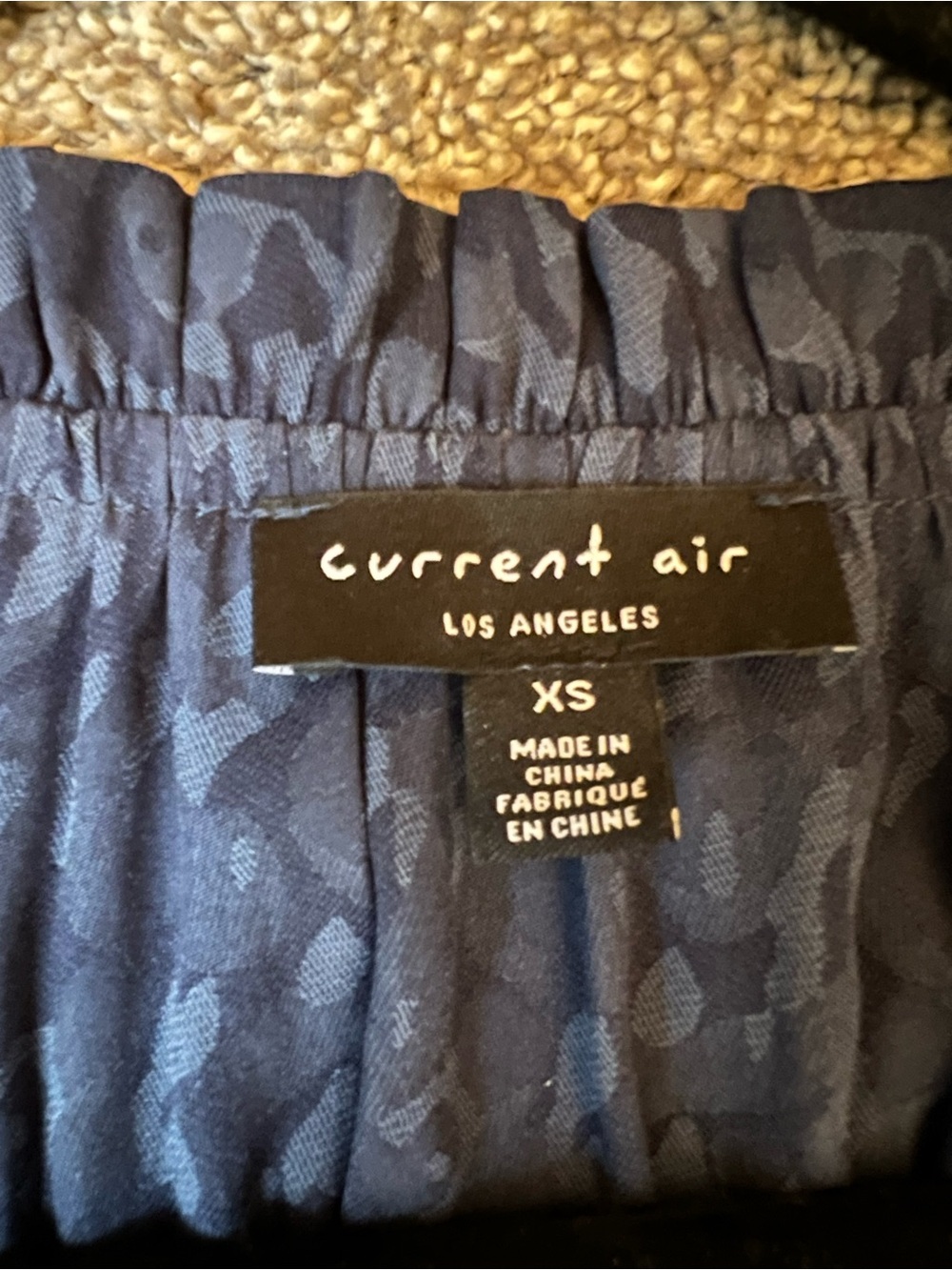 Current Air Navy Textured Ruffle Tiered Mini Dress - Picture 5 of 5